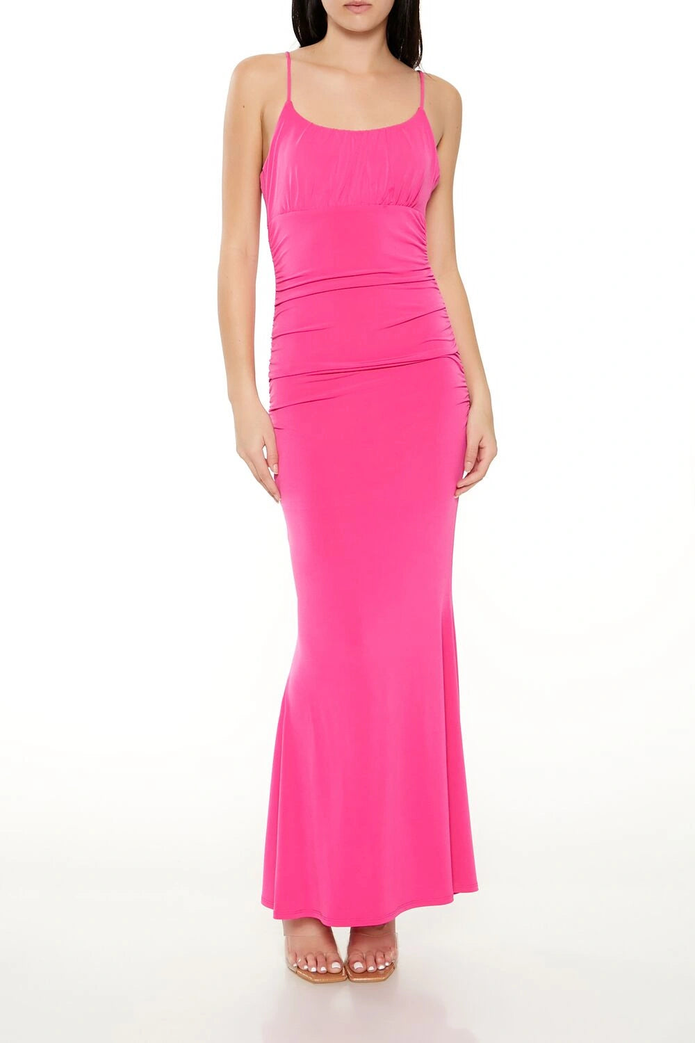 فوريفر 21-فستان ماكسي حورية البحر المكشكش-للنساء