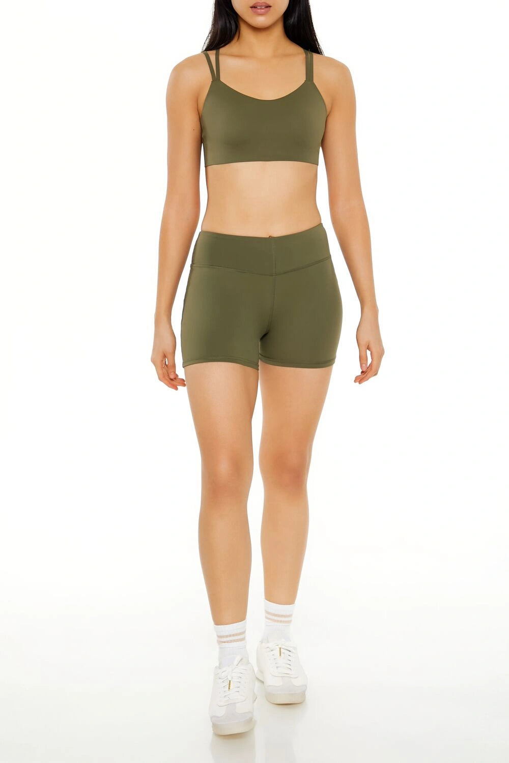 فوريفر 21-شورت راكبي الدراجات النارية Active Uplift Scrunch-للنساء