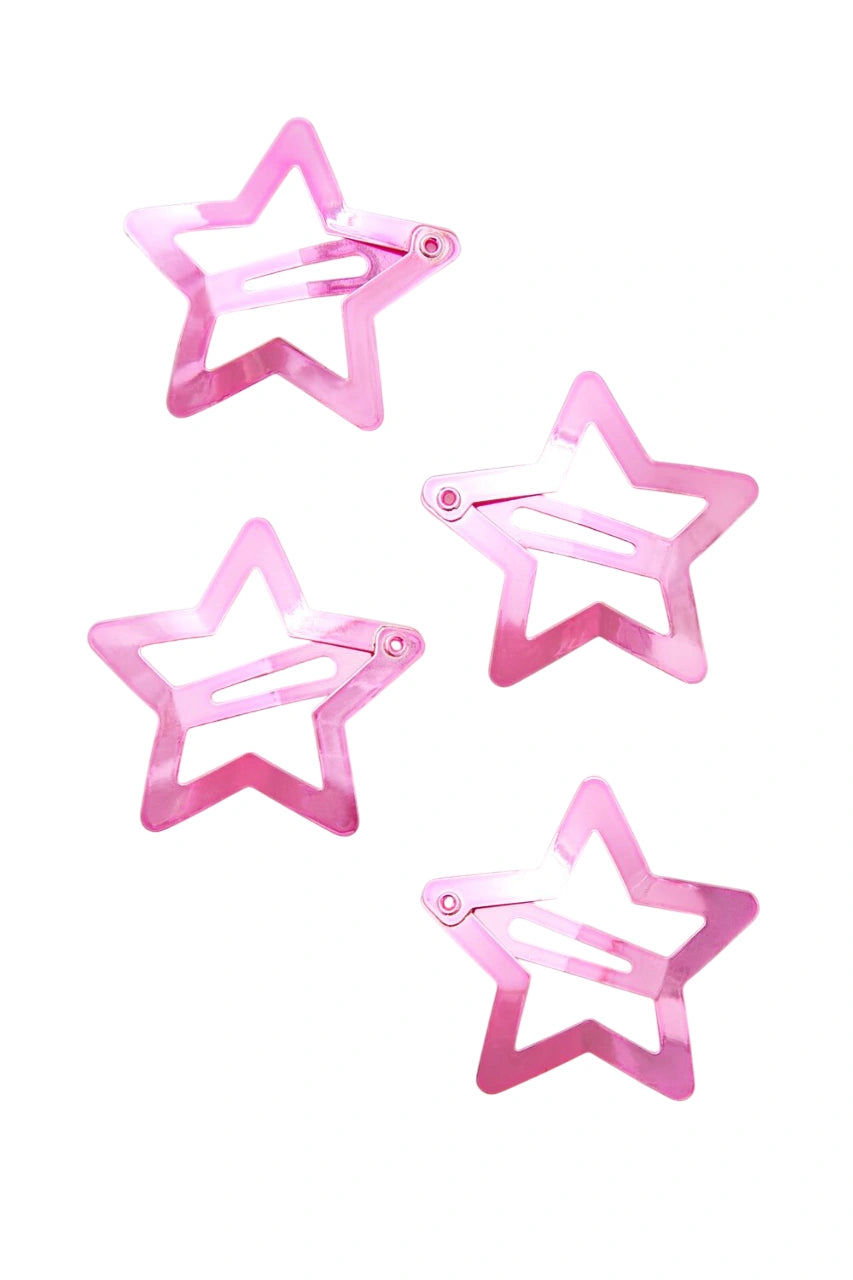 فوريفر 21-مجموعة مشابك شعر ستار سناب - عبوة من 4 قطع-للنساء