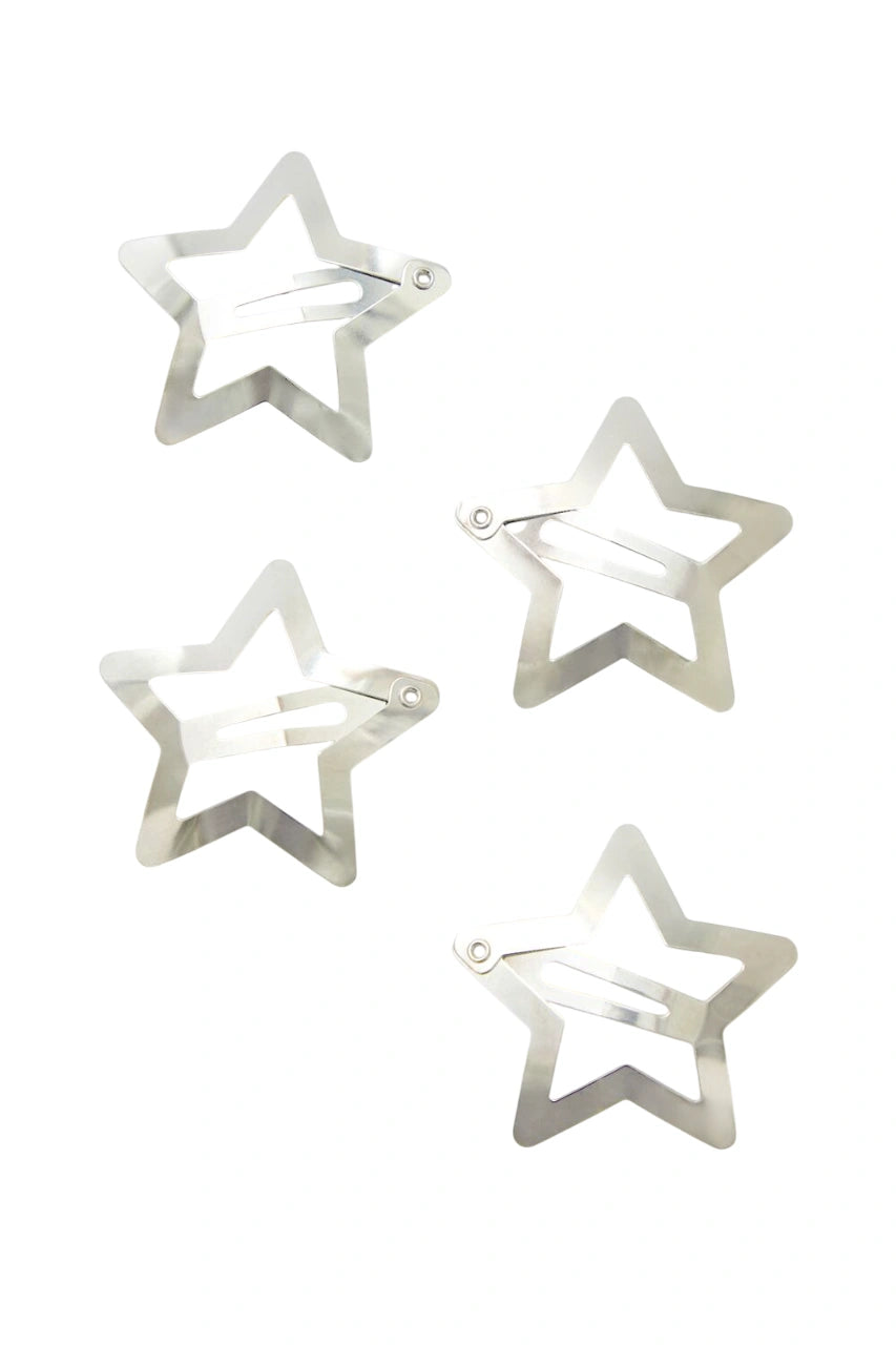 فوريفر 21-مجموعة مشابك شعر ستار سناب - عبوة من 4 قطع-للنساء