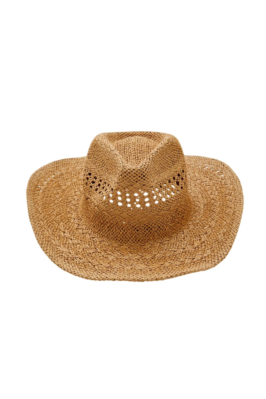 فوريفر 21-قبعة رعاة البقر المصنوعة من القش-للنساء