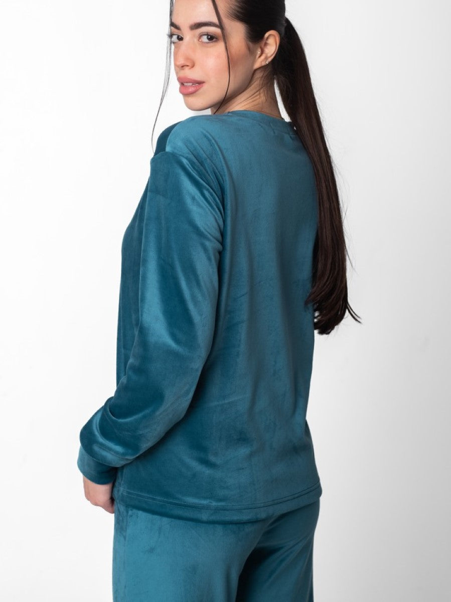 شيك شيك  - طقم بيجاما مريحه للنساء