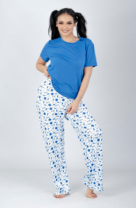 شيك شيك - طقم بيجاما مطبوع للنساء