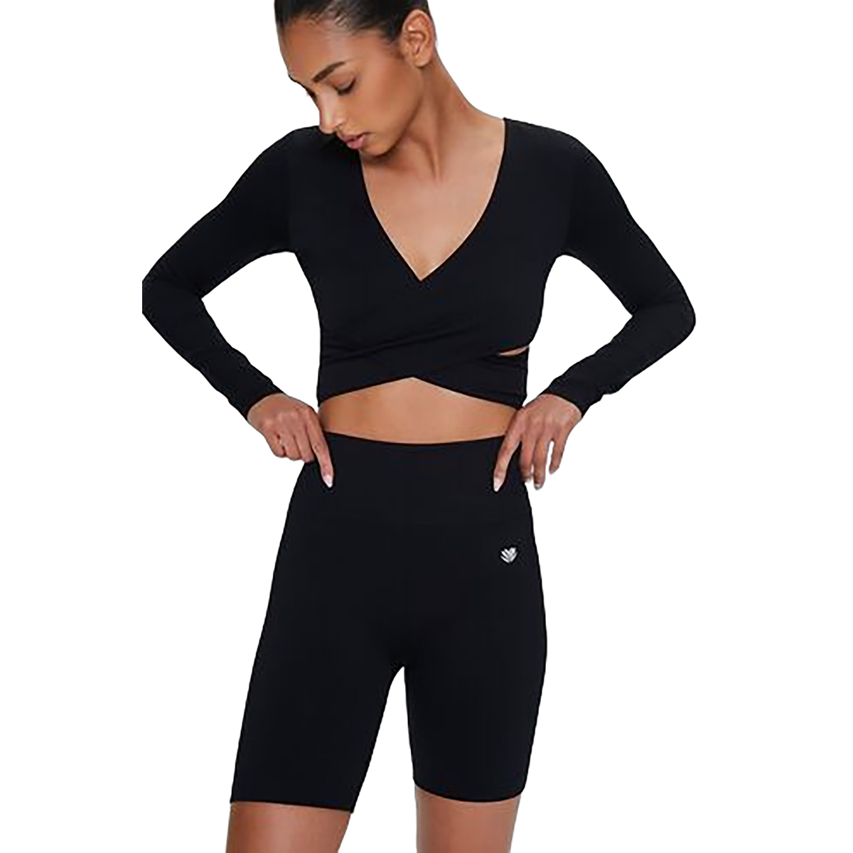 Forever 21 - Active Ribbed Side High-Rise Biker Shorts - Sold by FIG