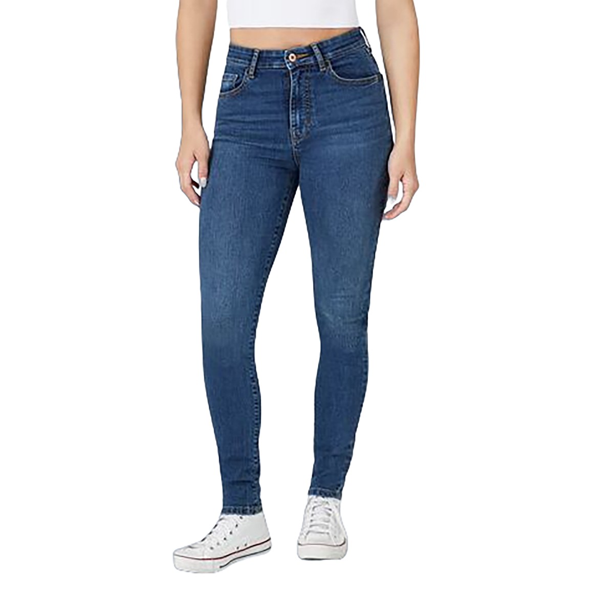 Forever 21 - Super-Stretch High-Rise Skinny Jeans - Sold by FIG