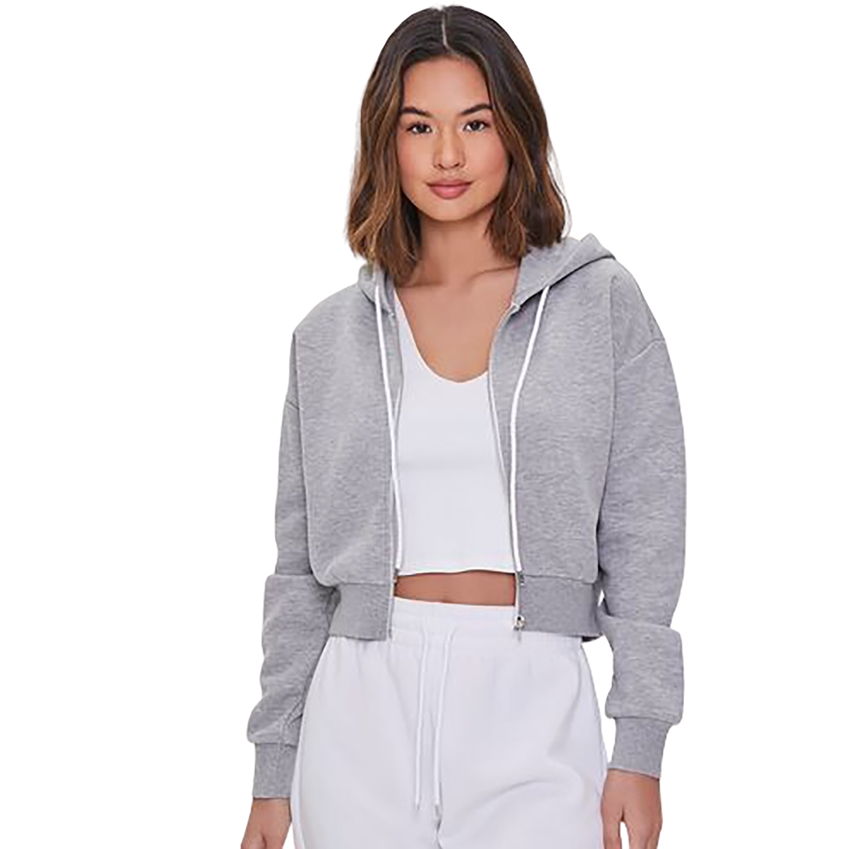 Forever 21 - Basic Fleece Zip-Up Hoodie - Sold by FIG