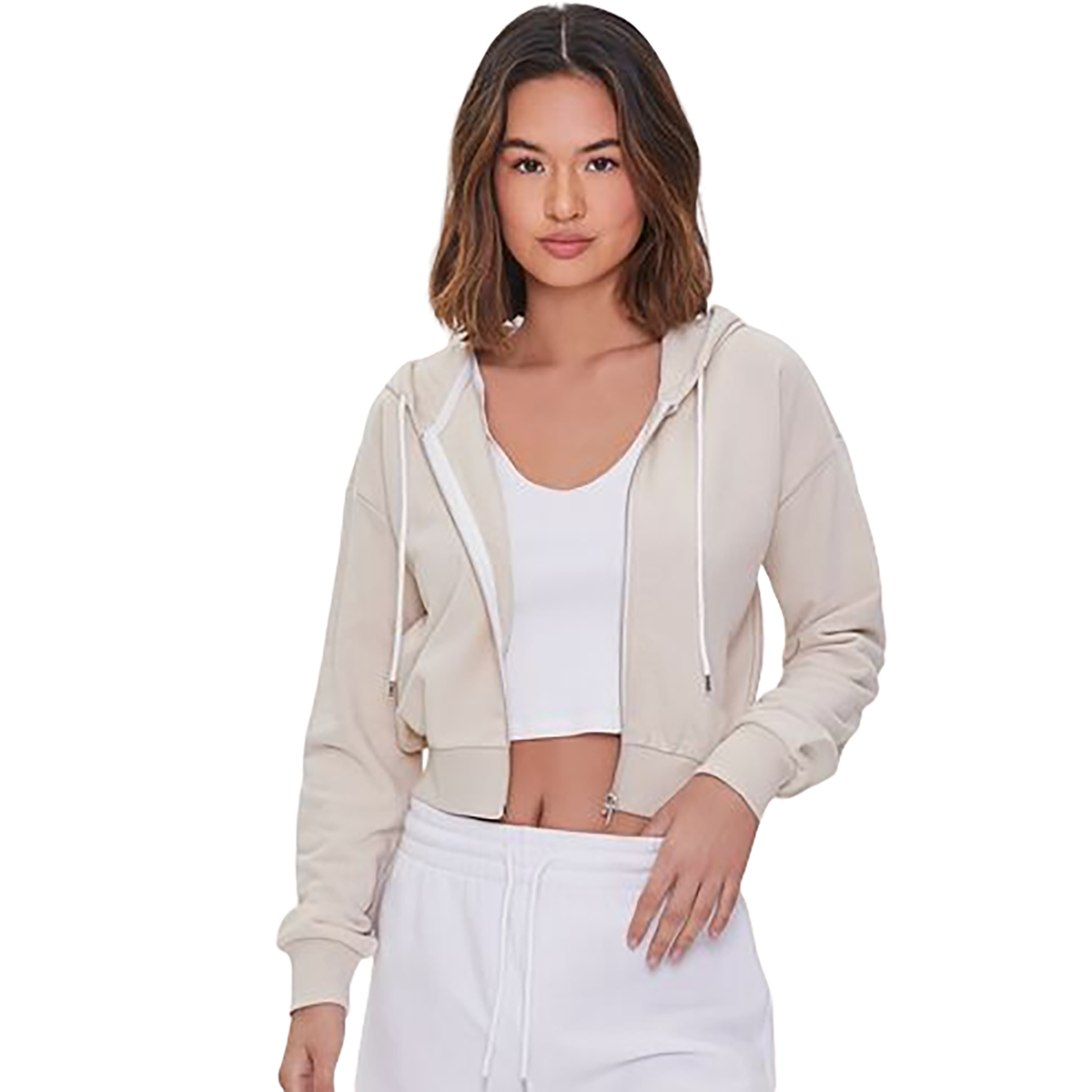 Forever 21 - Basic Fleece Zip-Up Hoodie - Sold by FIG
