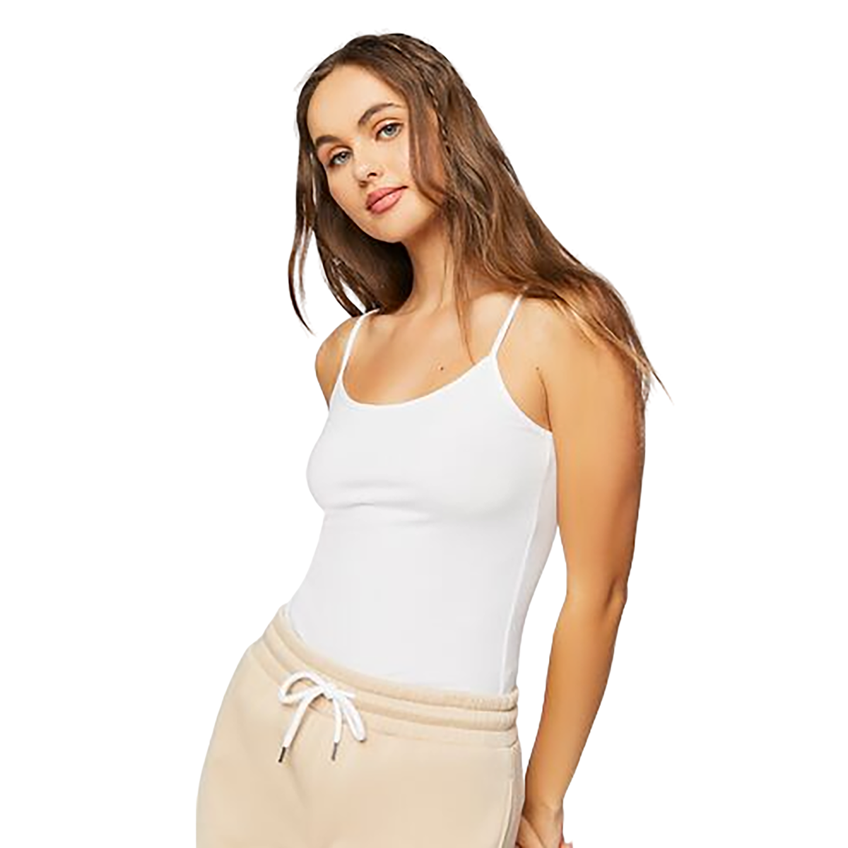 فوريفر 21 - توب برقبة واسعة من القطن - بيعت من قبل اف اي جي