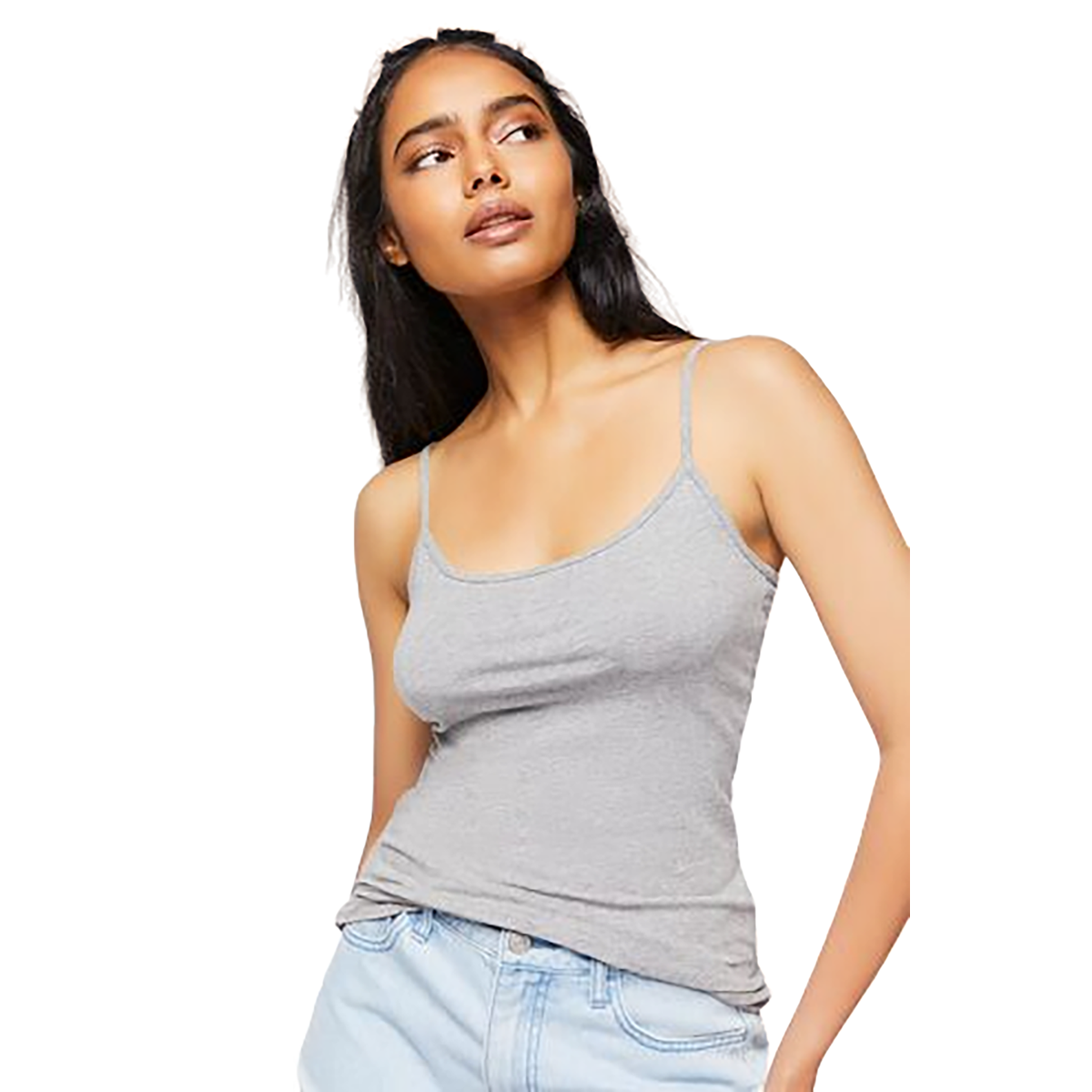 فوريفر 21 - توب برقبة واسعة من القطن - بيعت من قبل اف اي جي