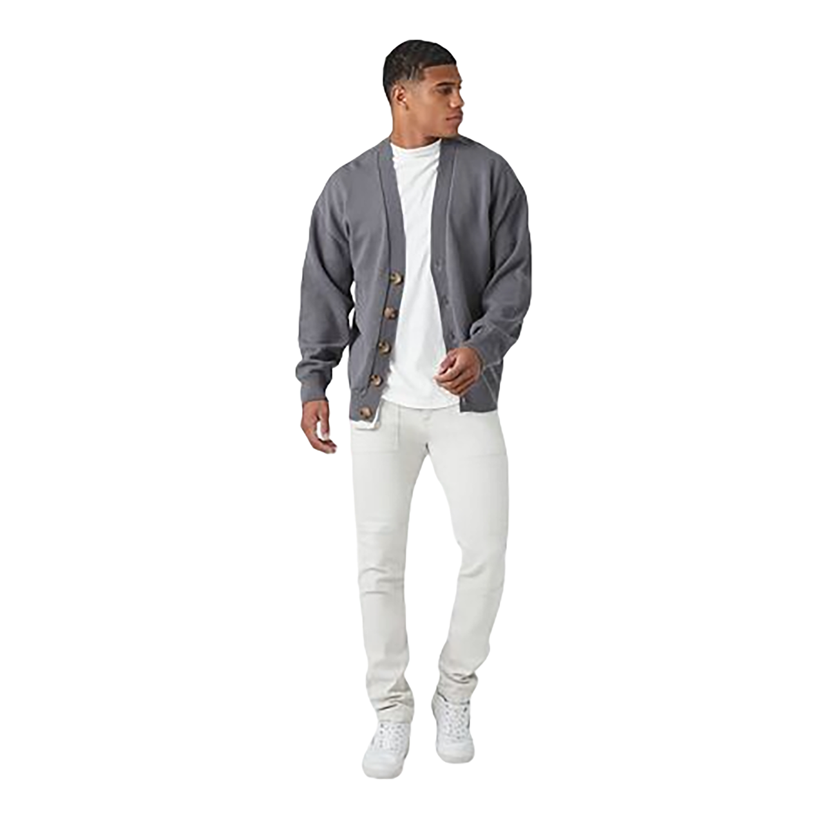 فوريفر 21 - كارديجان صوف بأكمام منسدلة - بيعت من قبل اف اي جي