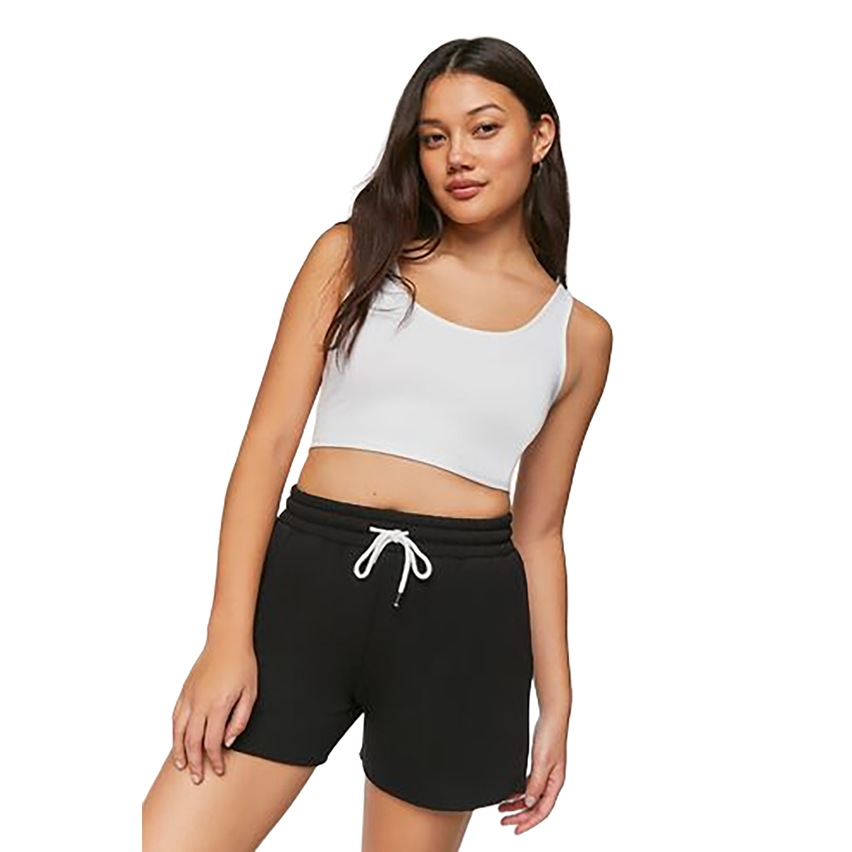 فوريفر 21 - شورت برباط صوف للنساء - بيعت من قبل اف اي جي