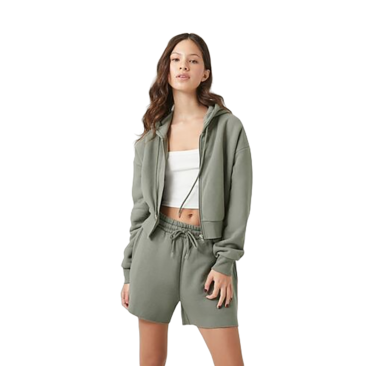 فوريفر 21 - شورت برباط صوف للنساء - بيعت من قبل اف اي جي