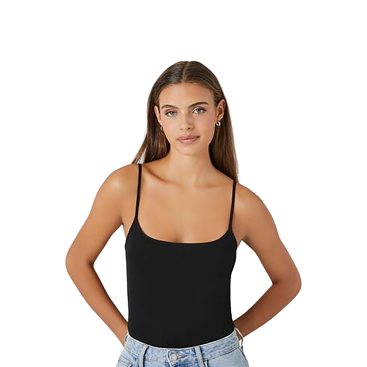 Forever 21 - Cotton-Blend Cami Bodysuit - Sold by FIG