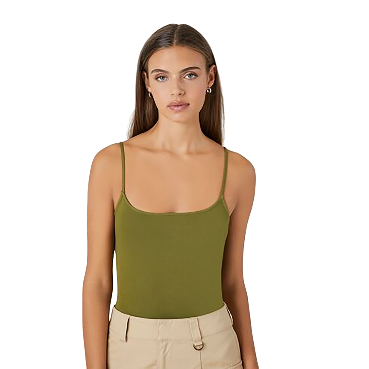 Forever 21 - Cotton-Blend Cami Bodysuit - Sold by FIG