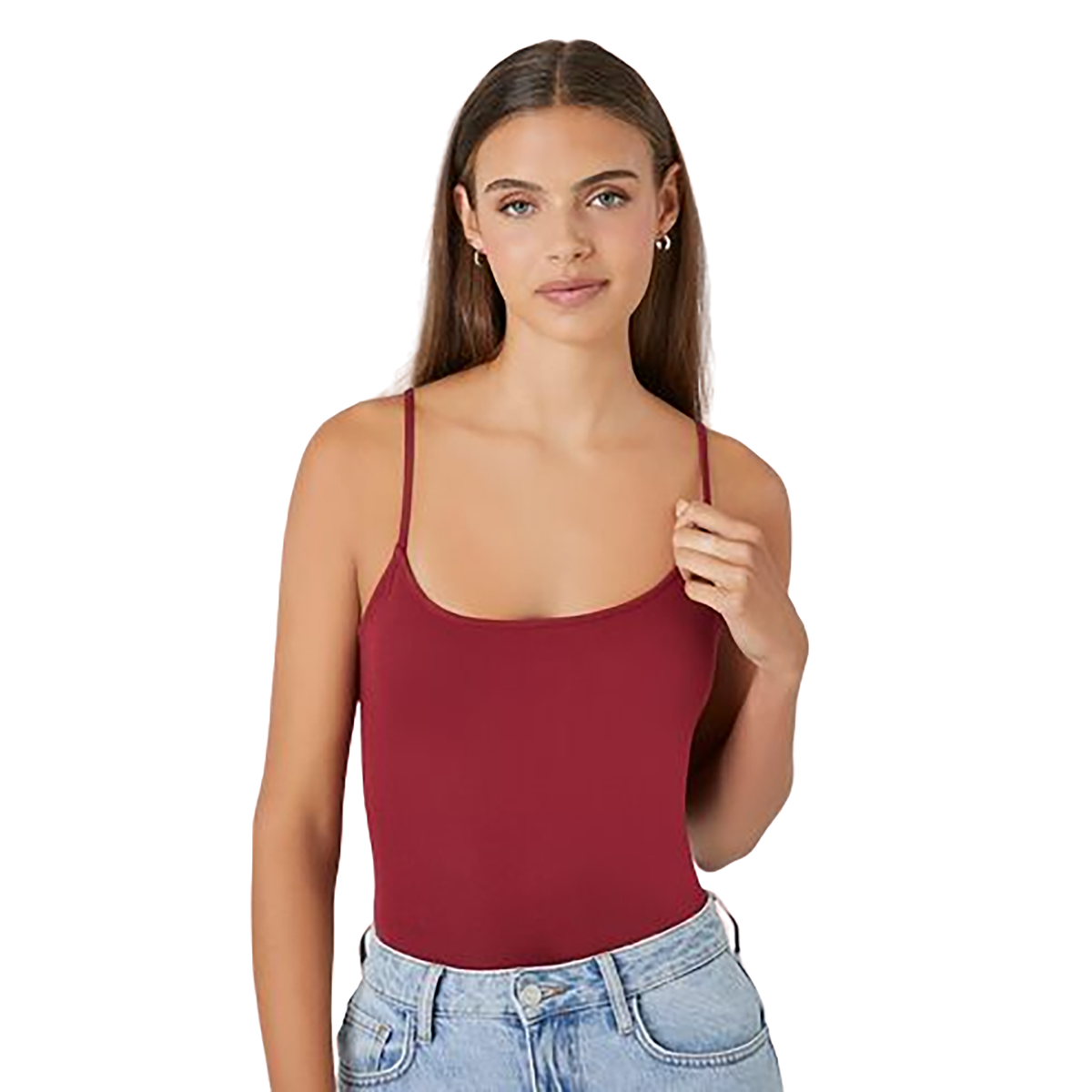 Forever 21 - Cotton-Blend Cami Bodysuit - Sold by FIG
