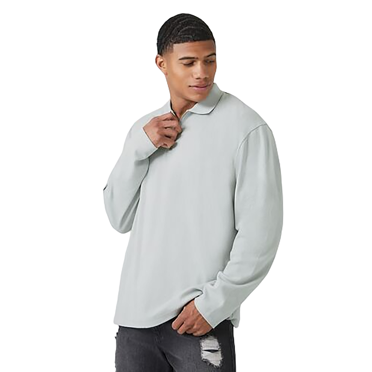 Forever 21 - Quarter Zip Polo Shirt - Sold by FIG