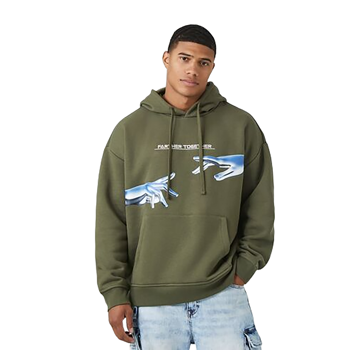 Forever 21 - Farther Together Graphic Hoodie - Sold by FIG
