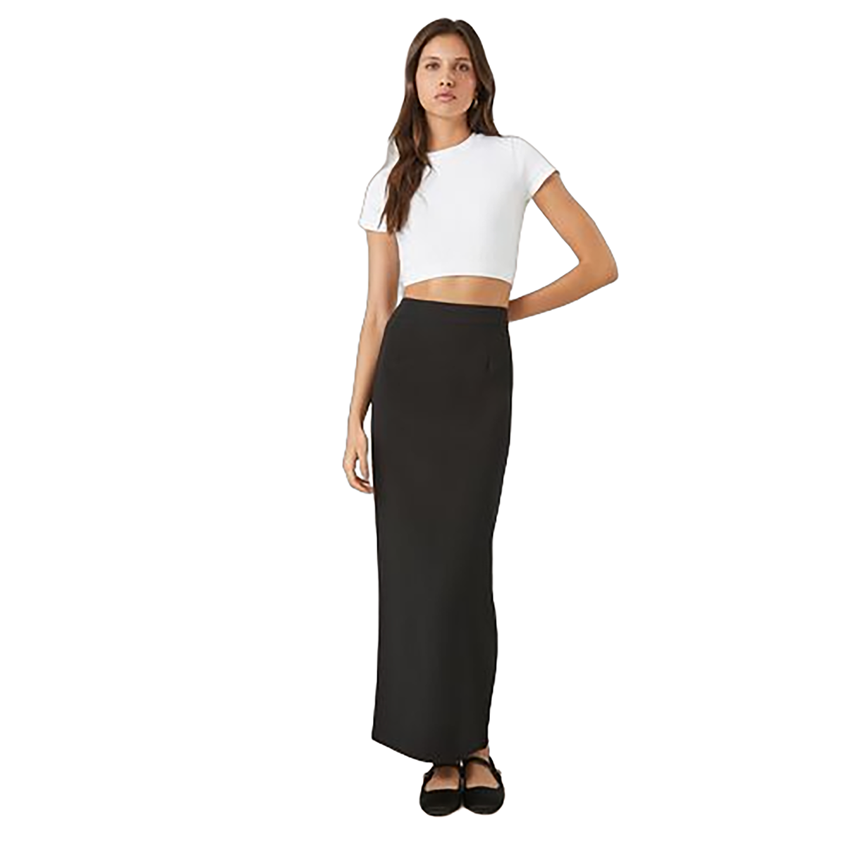 Forever 21 - Zip-Slit Maxi Skirt - Sold by FIG