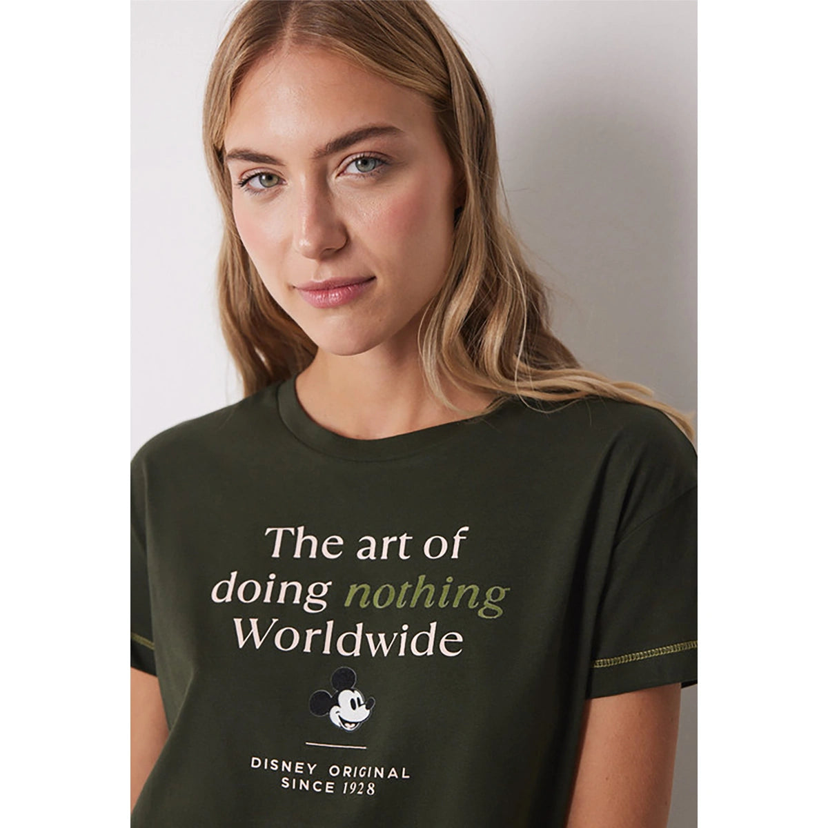 Women Secret - Mickey & Minnie Short Sleeve Long Pajamas for women - sold by FIG