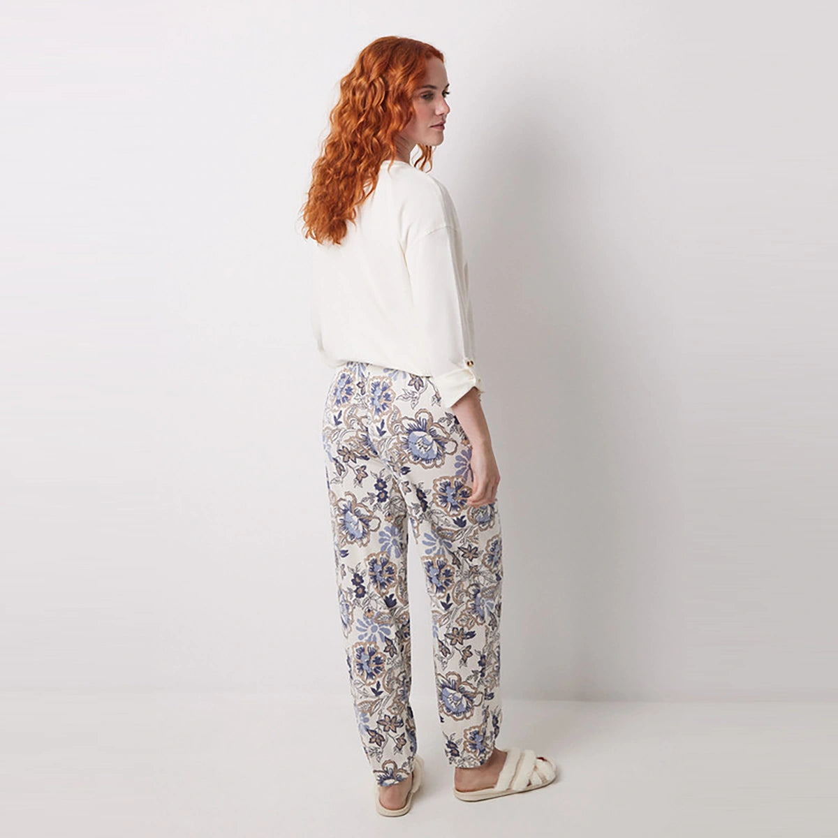 Women Secret - Long Carrot Trouser Cotton Flowers for women - sold by FIG