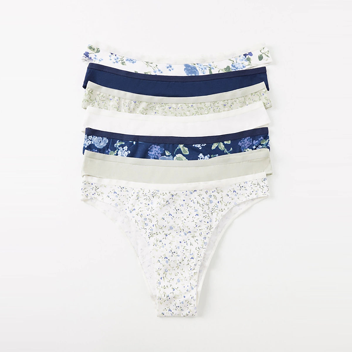 Women Secret - Pack Of 7 Plain And Printed Cotton Brazilian Panties for women - sold by FIG