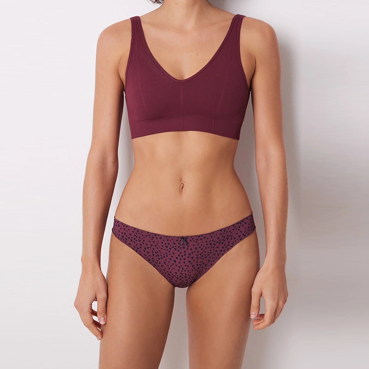 Women Secret - Brazilian Microfiber Panty With Carmine Ruching for women - sold by FIG