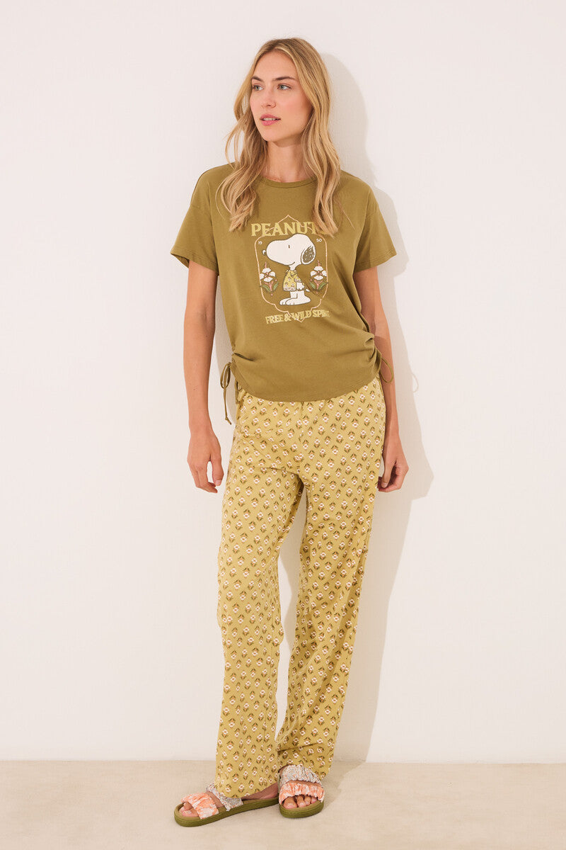 Women Secret-cotton long pajamas from Snoopy-sold by FIG