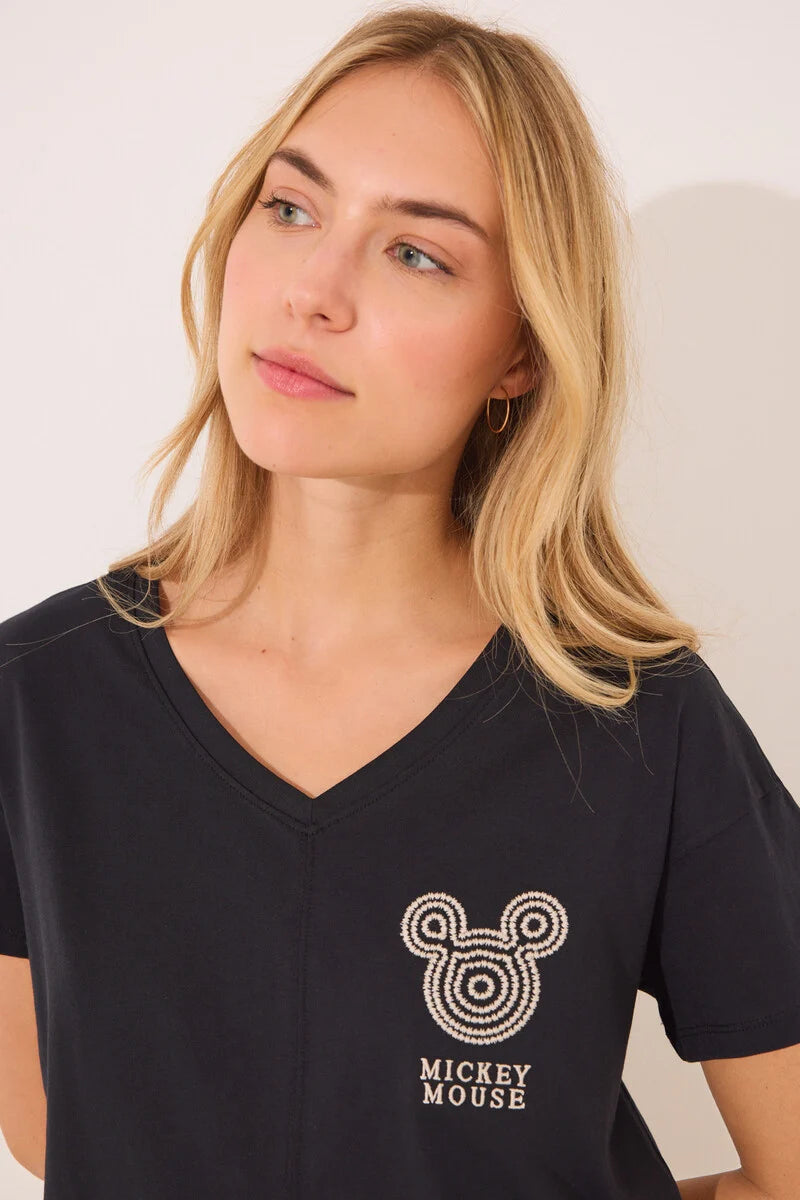 women'secret - 100% cotton pajamas with Mickey Mouse print - sold by FIG