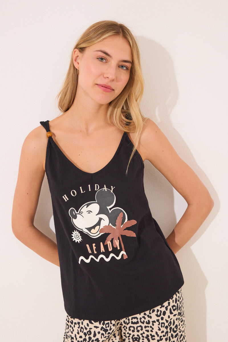 Women Secret-Mickey Mouse animal print pajamas- sold by FIG