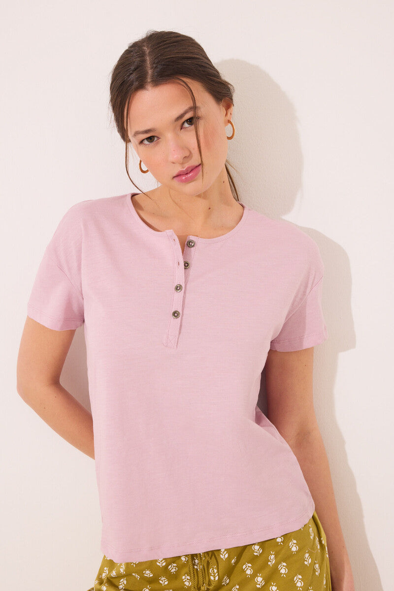 Women Secret-Short sleeve t-shirt 100% cotton pink- sold by FIG