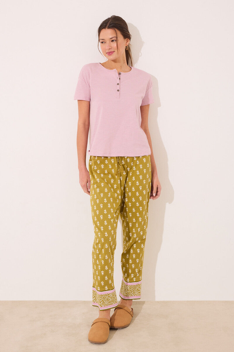 Women Secret-Short sleeve t-shirt 100% cotton pink- sold by FIG