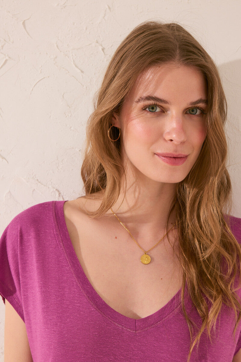 Women Secret-viscose short-sleeved t-shirt- sold by FIG