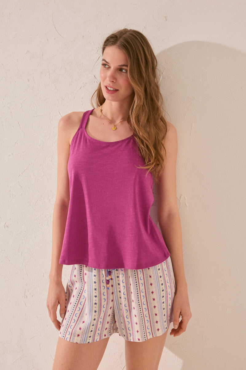 Women Secret-Viscose short with multicoloured print- sold by FIG