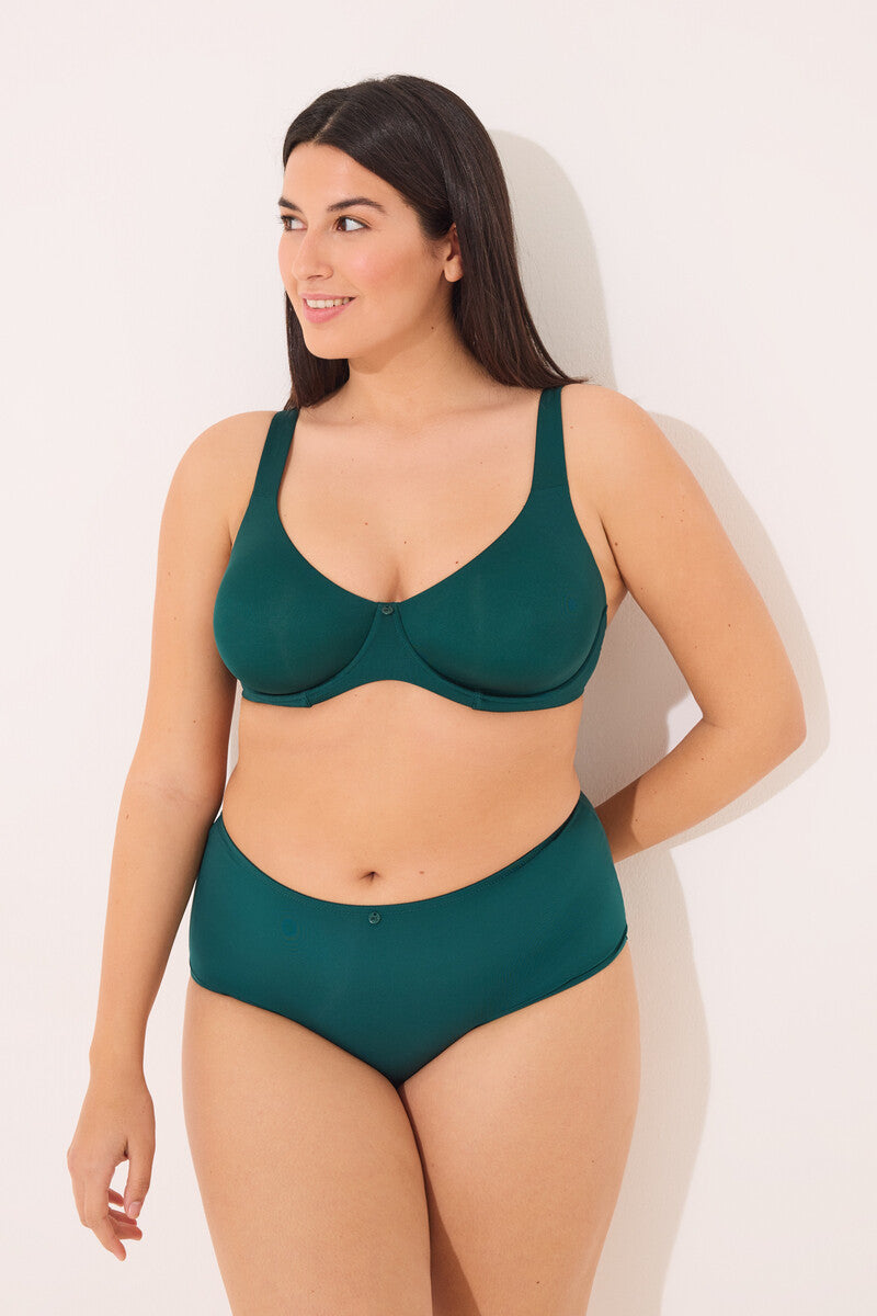 Women Secret-Classic high green microfiber pantyhose-sold by FIG