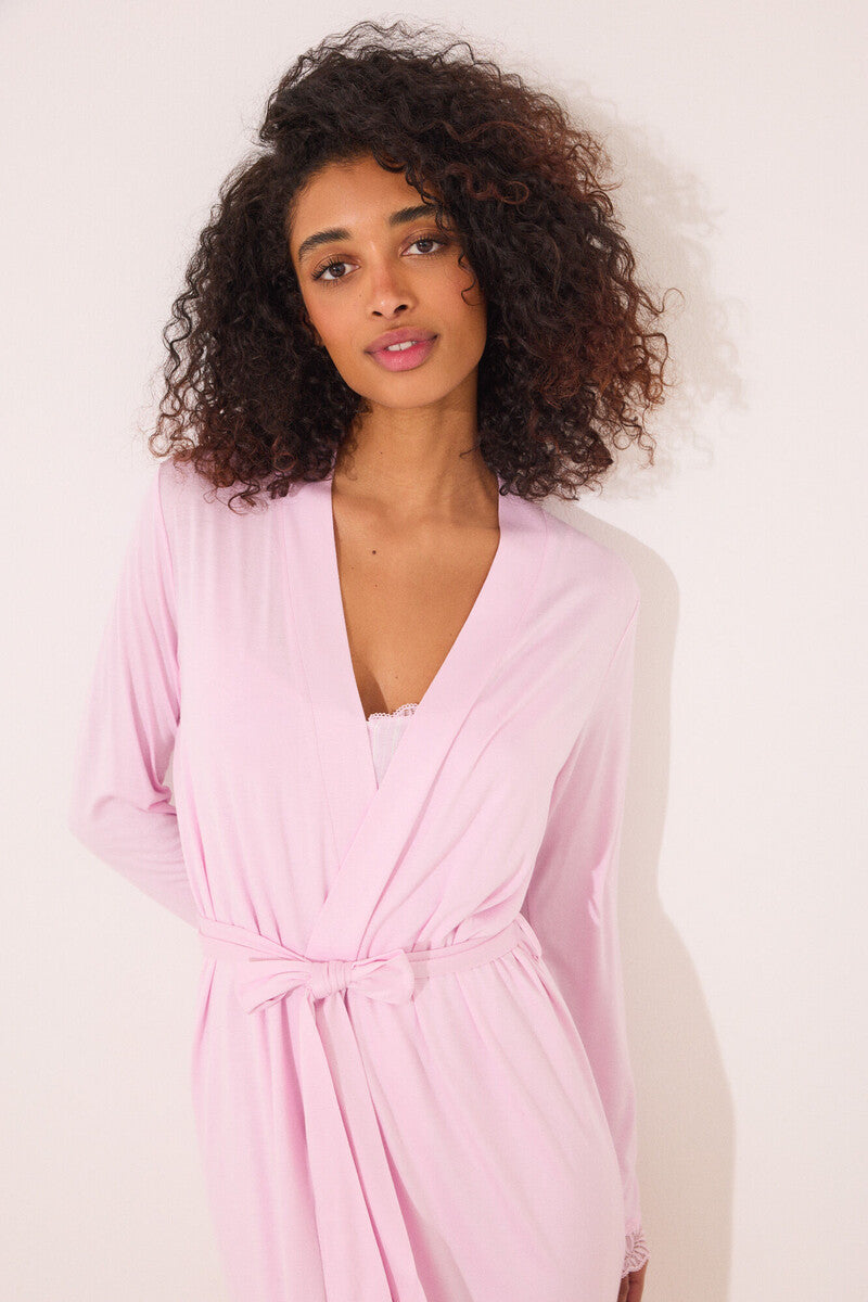 women'secret - Pink viscose midi robe - sold by FIG