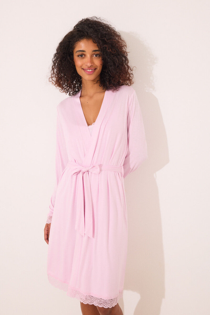 women'secret - Pink viscose midi robe - sold by FIG