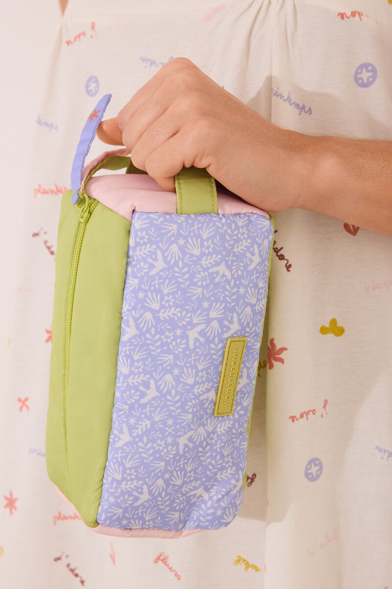 Women Secret-Toiletry bag with multicolored leaves-sold by FIG