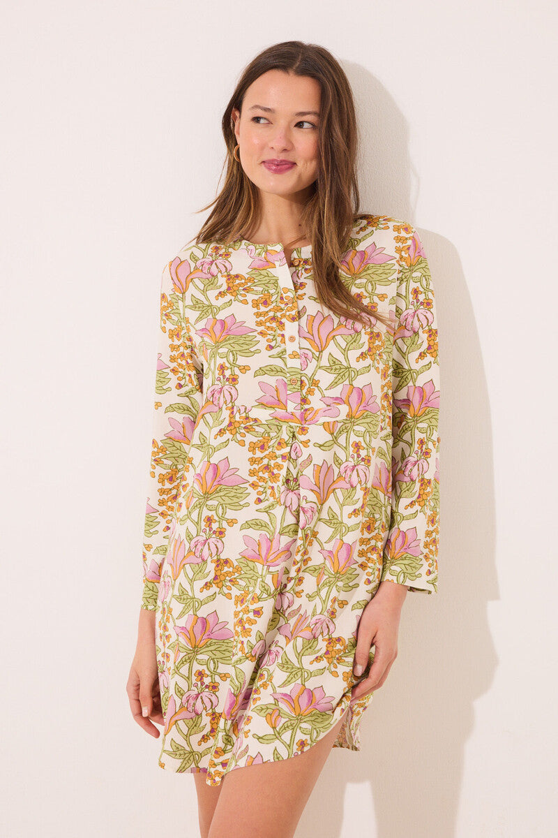 women'secret - Viscose sleeping shirt with floral print - sold by FIG