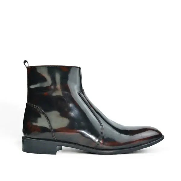 Leazus - Leather Zipper Boot - S-zipup Brown