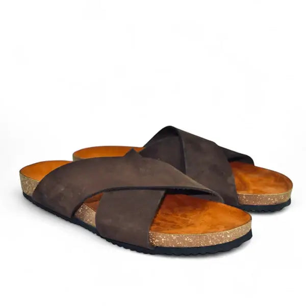 Leazus - Leather SnapX Sandal - Brown