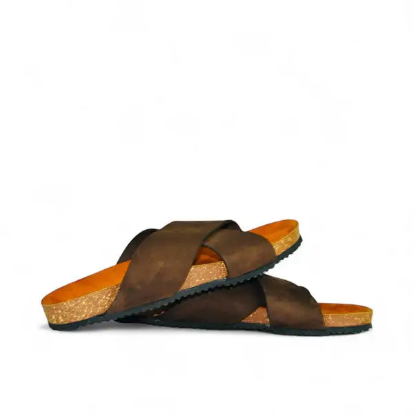 Leazus - Leather SnapX Sandal - Brown