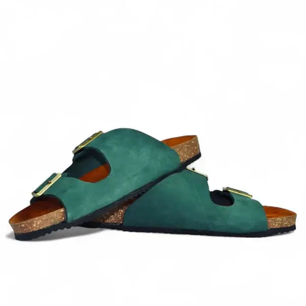 Leazus - Leather SnapDue Sandal - Green