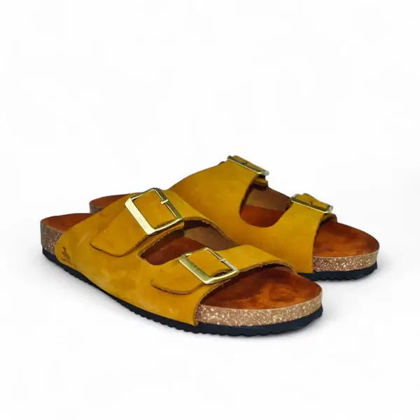 Leazus - Leather SnapDue Sandal - Mustard