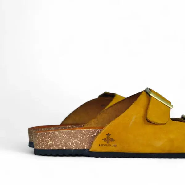 Leazus - Leather SnapDue Sandal - Mustard
