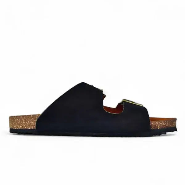 Leazus - Leather SnapDue Sandal - Black