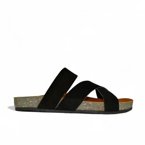 Leazus - Leather SnapXtra Sandal - Black