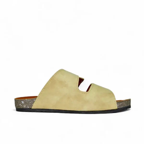 Leazus - Leather SnapLock Sandal - Beige