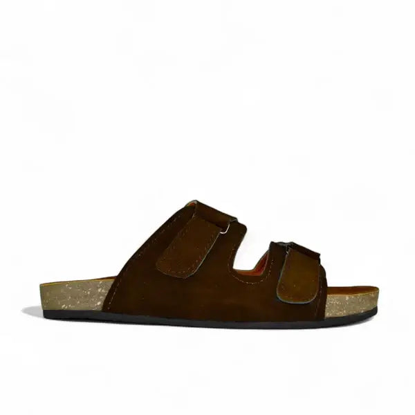 Leazus - Leather SnapLock Sandal - Brown