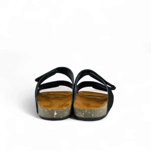 Leazus - Leather SnapGo Sandal - Black