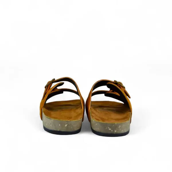 Leazus - Leather SnapDue Sandal - Havana